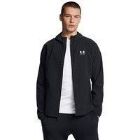 Under Armour Mens Strtch Windbrkr Black/white XXL