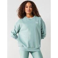 Under Armour Womens Training Icon Fleece Oversized Sweatshirt - Green