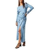 Free People Love And Be Loved Midi Dress - Blue