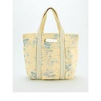 Free People Printed Caravan Tote Bag - Cream