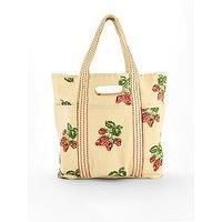 Free People Printed Caravan Tote Bag - Cream