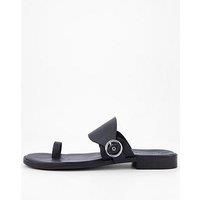 Free People Barcelona Slip On Sandal - Black