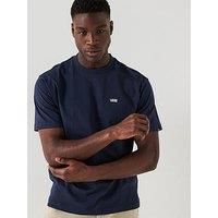 Vans Mens Left Chest Logo Oversized T-Shirt - Navy Blue