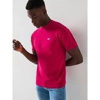 Vans  MN LEFT CHEST LOGO TEE  men's T shirt in Bordeaux