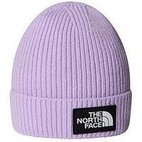 The North Face Kids Tnf Logo Box Cuffed Beanie - Purple