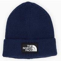 The North Face Unisex Tnf Logo Box Cuffed Beanie - Navy