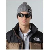 The North Face Unisex Tnf Logo Box Pom Beanie - Grey