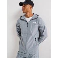 The North Face Men'S Mountain Athletics Hooded Wind Jacket - Grey