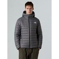 The North Face Mens Classic Down Hooded Jacket - Grey