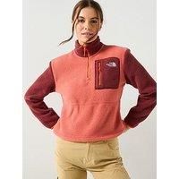 The North Face Women'S Yumiori &Frac14; Zip - Coral Orange/Red