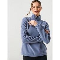 The North Face Women'S Glacier Fleece 1/4 Zip Jacket - Grey