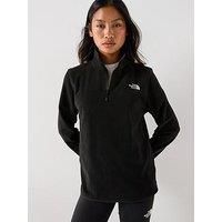 The North Face Women'S Glacier Fleece 1/4 Zip Jacket - Black