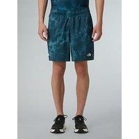The North Face Men'S 24/7 7In Shorts - Print - Blue