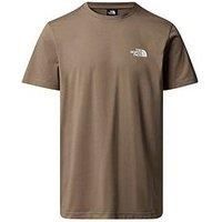 The North Face Men'S S/S Simple Dome Tee - Brown