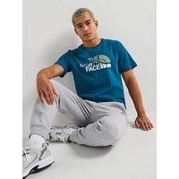 The North Face Men'S S/S Mountain Line Tee - Blue