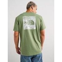 The North Face Men'S S/S Box Nse Celebration T-Shirt - Khaki