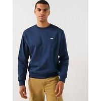 Vans Men/'s Left Chest Logo Sweatshirt, Dress Blue, XXL