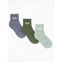 Vans Junior Classic Half Crew Socks - Grey/Green