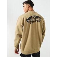 Vans Mens Style 76 Oversized French Terry Crew - Green