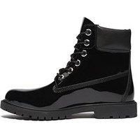 Timberland Premium 6 In Lace Waterproof Boot Patent Leather - Black