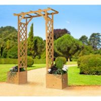 Dakota Fields Aubreyelle Planter Arch Natural 508cm H X 433.07cm W X 106.68cm D