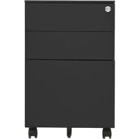 Inbox Zero 3 Drawer Filing Cabinet Anthracite 39cm H X 45cm W X 60cm D