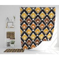East Urban Home Naylah Polyester Shower Curtain Set 167cm H X 167cm W