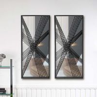 Metro Arrin 81.3 cm Black Metal Wall Mirror, Iron Frame Wall Mounted Accent Mirror for Living Room 81cm H X 33cm W X 2.5cm D