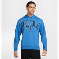 NikeCourt Heritage Men's Dri-FIT Fleece Tennis Hoodie - Blue - Cotton/Polyester