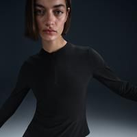 NikeCourt Advantage Women's Dri-FIT Mid-Layer Tennis Top - Black - Polyester/Elastane