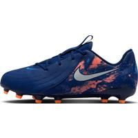 Nike Jr. Phantom GX II Academy FG/MG /'Erling Haaland/' Football Shoe, Blue Void/Chrome, 1 UK