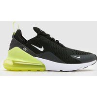 Nike air max 270 trainers in black & green
