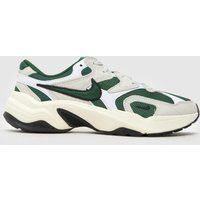 Nike al8 trainers in white & green