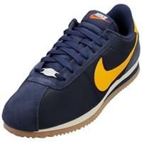 Nike Cortez Womens Fashion Trainers in Navy Yellow - 5.5 UK