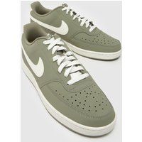 Nike court vision trainers in dark green