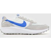 Nike waffle debut trainers in light grey