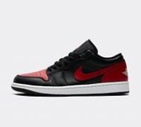 Nike Air Jordan 1 Low AJ1 Bred Men Casual Lifestyle Shoes Sneakers 553558-067