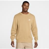 Nike Club Men's Crew-Neck Jumper - Brown - Cotton