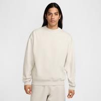 Nike Solo Swoosh Men's Fleece Crew - Grey - Cotton/Polyester