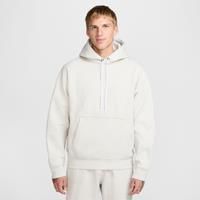 Nike Solo Swoosh Men's Fleece Pullover Hoodie - Grey - Cotton/Polyester