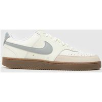 Nike court vision trainers in beige multi