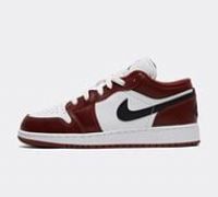 Jordan Junior Air Jordan 1 Low Trainer - White - Size 3