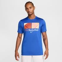 Nike Men's Dri-FIT Basketball T-Shirt - Blue - Polyester