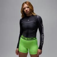 Nike Jordan Sport Women's Dri-FIT Long-Sleeve Top - Black - Polyester/Elastane
