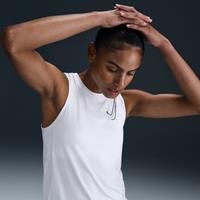 Nike One Women's Dri-FIT Running Tank Top - White - Polyester/Elastane