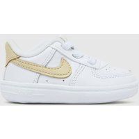 Nike white & green air force 1 Baby trainers