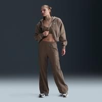 Nike Sportswear Everything Wovens Women's Mid-Rise Open-Hem Trousers - Brown - Nylon