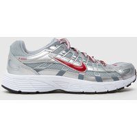 Nike Silver Multi P-6000 Boys Youth Trainers