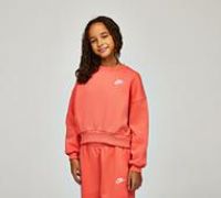 Nike Girls Club Boxy Sweatshirt - Orange - Size M/G