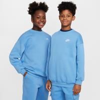 Nike Sportswear Club Fleece Older Kids' Oversized Sweatshirt - Blue - Cotton/Polyester